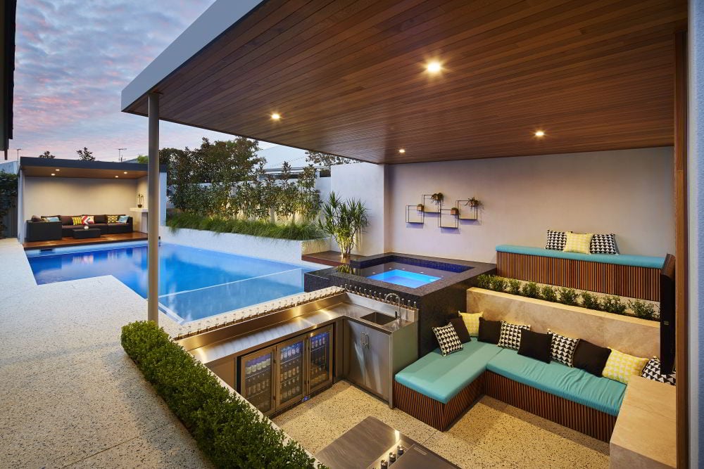 Pool landscaping